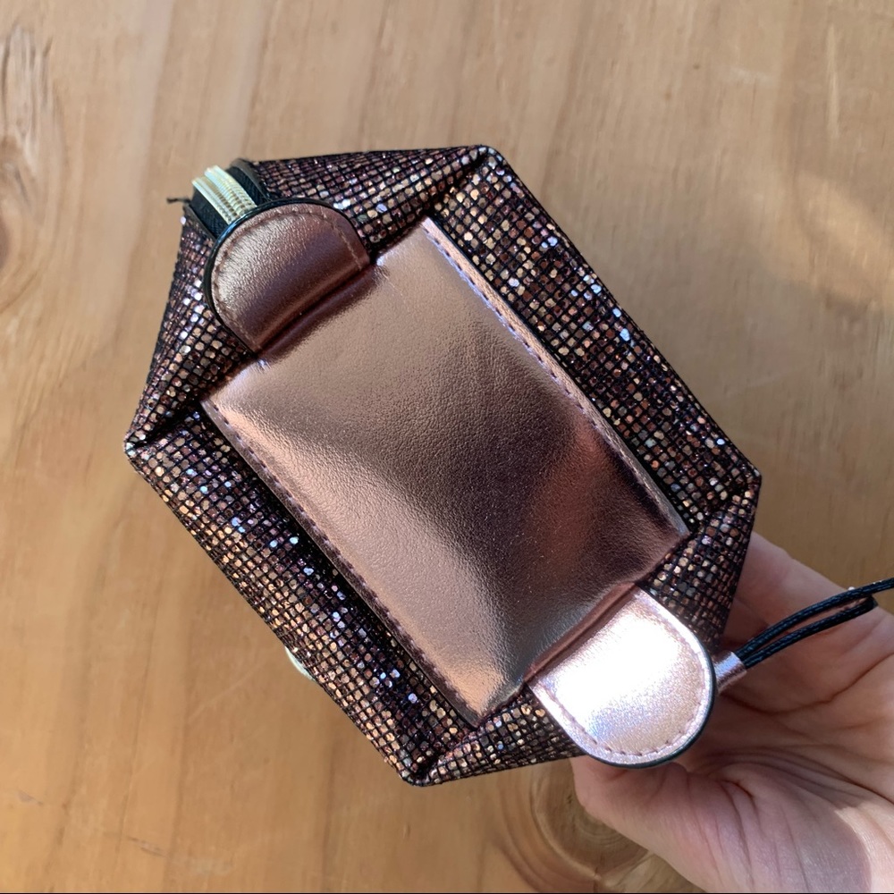 Victoria’s Secret Glitter Patchwork Cosmetics Bag - image 3